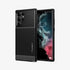 ACS03914 - Galaxy S22 Ultra 5G Case Rugged Armor in black showing the back